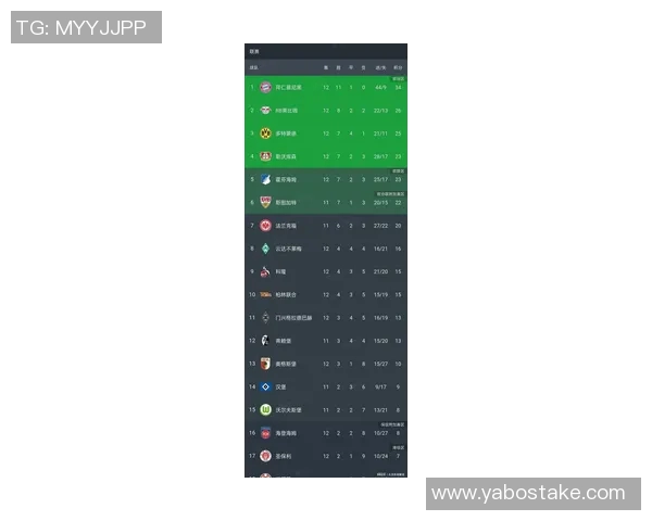 德甲最新积分榜分析拜仁稳居第一莱比锡紧随其后多特遭遇平局药厂紧追不舍